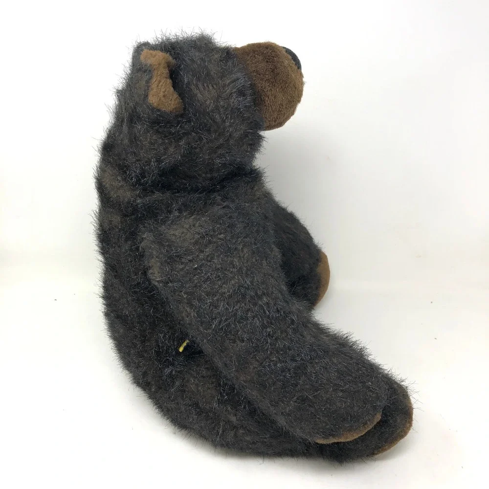 Vintage Build A Bear Plush Black Teddy Grizzly Brown Muzzle 1997 BABW